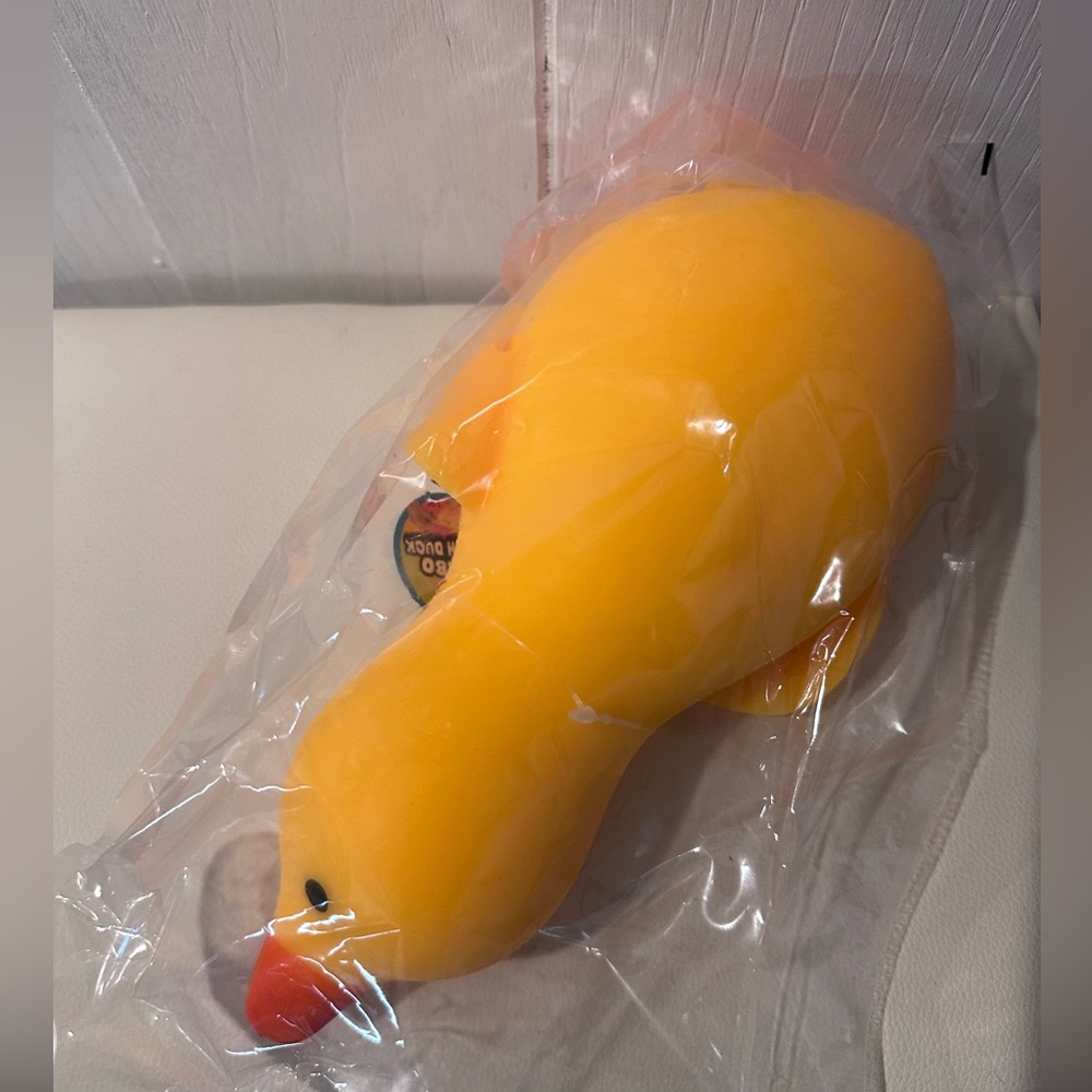 Yellow Rubber Duck Bath Plush Toy - Brand: